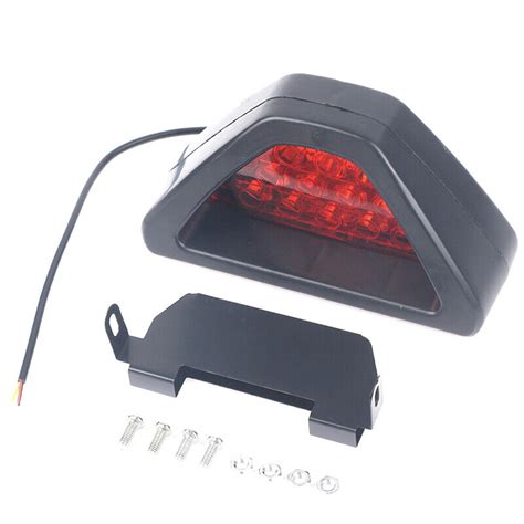 Brake Lights Universal F1 Style DRL Red 12 LED Rear Tail Stop Brake