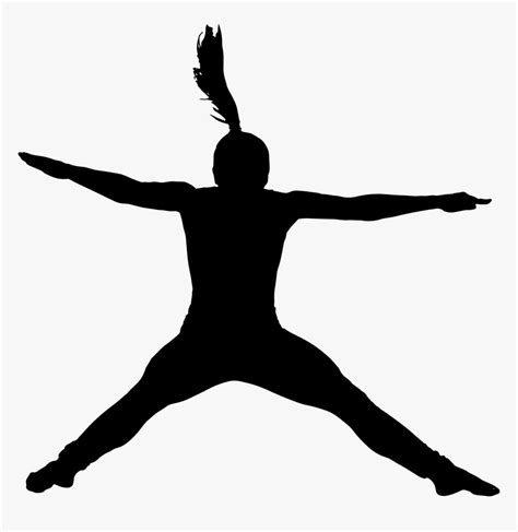 Jumping Silhouette Clip Art - Jumping Jack Silhouette Clipart, HD Png ...