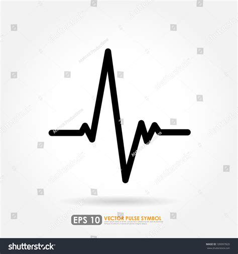 Electrocardiogram Ecg Ekg Medical Icon Stock Vector 189997820