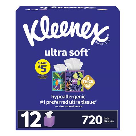 Kleenex Trusted Care Everyday Facial Tissues Cube Boxes 50 OFF