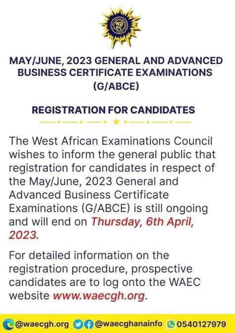 Waec Releases Timetable For May June Examinations