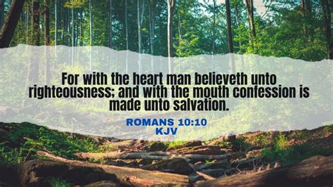 Romans 10 10 KJV Bible Verse Of The Day