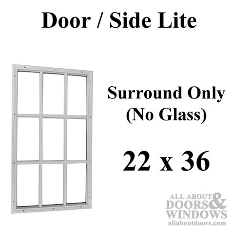 Therma Tru 22 X 36 X 12 9 Lite Surround No Glass Door Lite