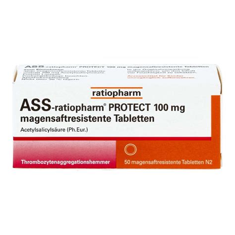 Ass Ratiopharm Protect Mg Magensaftresistent Tabletten