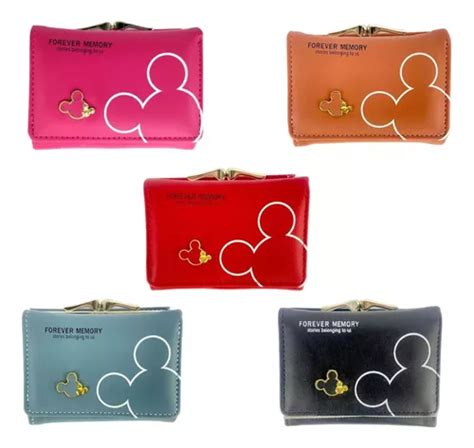 Mayoreo 5 Carteras billeteras Mickey Mouse Para Dama Meses sin interés