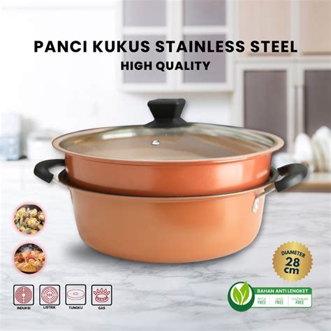 Jual Panci Kukus Panci Rebus Panci Steamer Stainless Steel Cooking Hot