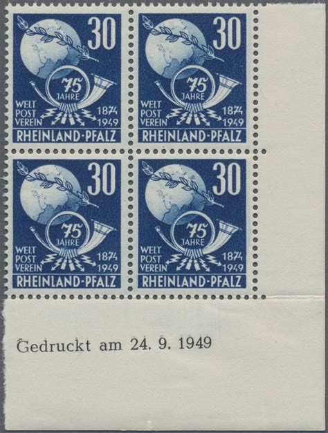 Stamp Auction Alliierte Besetzung Gemeinschaftsausgabe 52nd