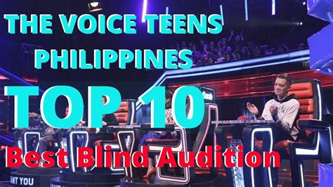 Top 10 Best Blind Audition The Voice Teens Philippines 2020 1st Batch Youtube