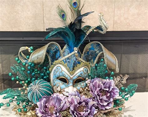 Mardi Gras Table Decor, Mardi Gras Full Mask, Large Mardi Gras ...