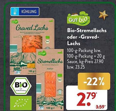 Gut Bio stremellachs Oder graved lachs Angebot bei ALDI SÜD