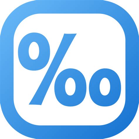 Per mille - free icon