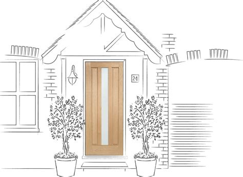 Padova Double Glazed External Oak Door Mandt With Obscure Glass The