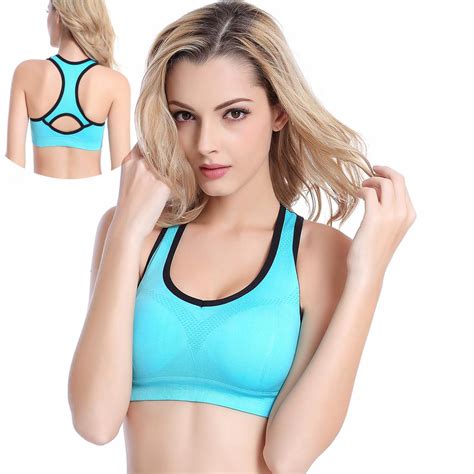 Buy Double Layer Gathered Shockproof Sports Bras No Steel Ring Yoga