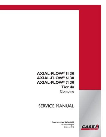 CASE IH AXIAL FLOW 8240 Tier 4B Final Combine Service Repair Manual