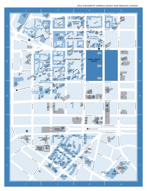 Yale University Campus Map | Carolina Map