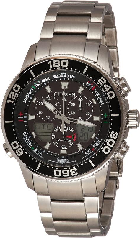 Citizen Mens Solar Powered Watch Analog Digital Display And Solid