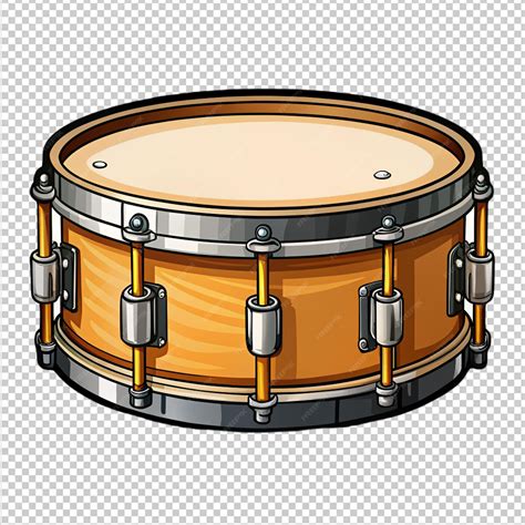 Premium Psd 2d Drum On Transparent Background