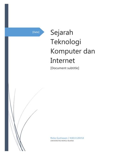 Sejarah Komputer Dan Internet Pdf