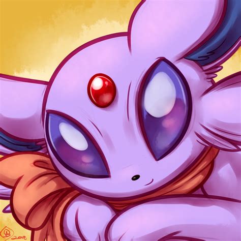 129412 Safe Artist Whitediamonds Eeveelution Espeon Fictional Species Mammal Feral