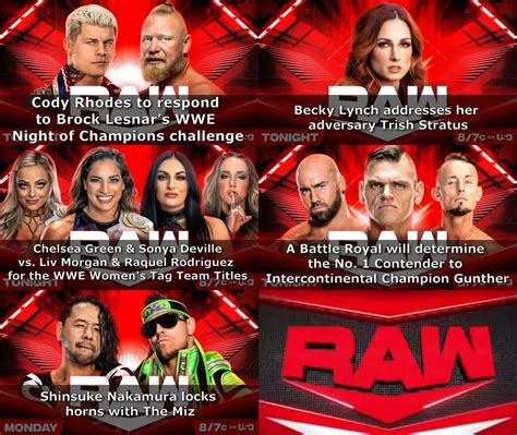 Card For Tonight S WWE Raw 5 15 2023 R SquaredCircle