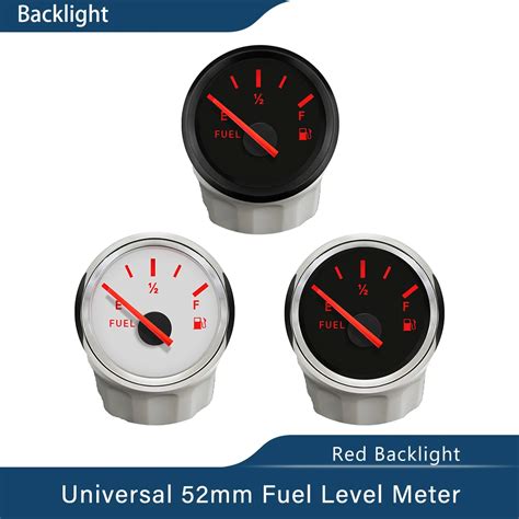 Eling Fuel Level Gauge And Sensor 0 190ohm 240 33ohm Signal 52mm With Red Backlight 9~32v For