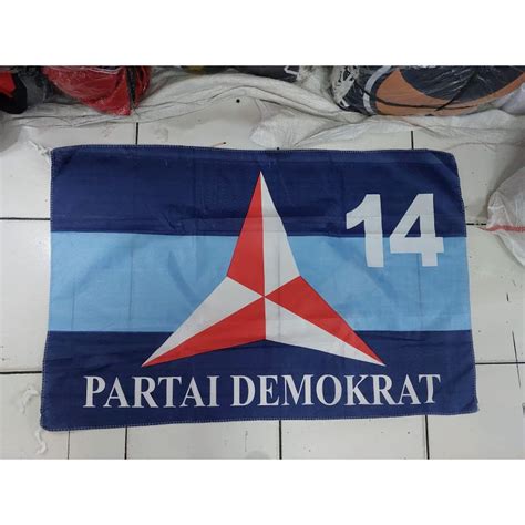 Jual Bendera Partai Demokrat X Cm Isi Pcs Shopee Indonesia