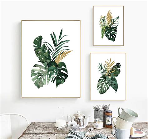 Watercolor Greenery Art Set Printable Digital Download Etsy Artofit