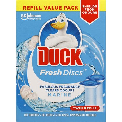 Duck Fresh Discs Toilet Cleaner Marine Refill X Ml Woolworths