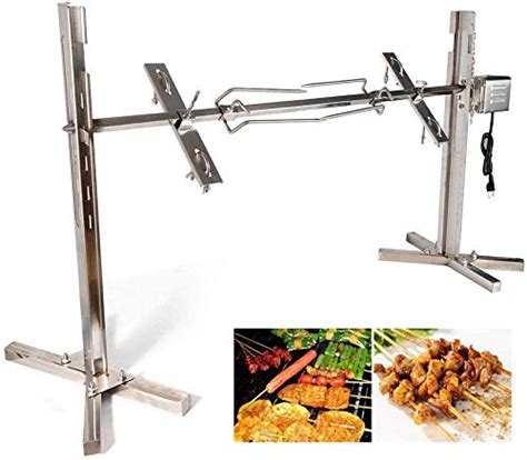 TBVECHI 51" Electric Automatic Rotisserie Grill Kit Large Rotisserie ...