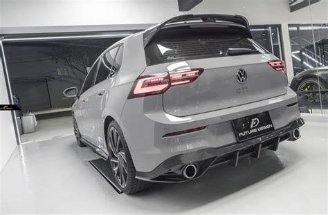 Future Design Carbon Fiber Rear Diffuser For Volkswagen Golf 8 Gti Mk8 Cargym