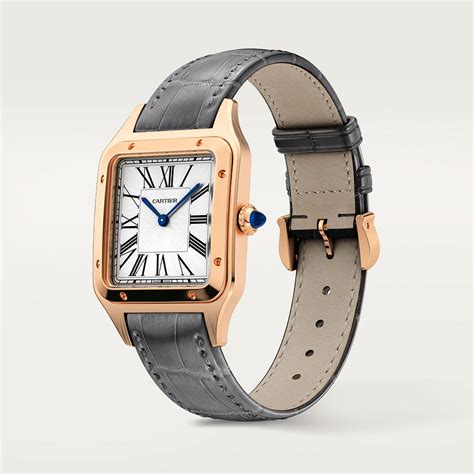 Santos Dumont Replique Montre Grand Mod Le Mouvement De Quartz En Cuir