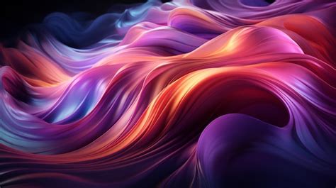 Premium AI Image | Purple and blue wallpaper with a colorful swirl