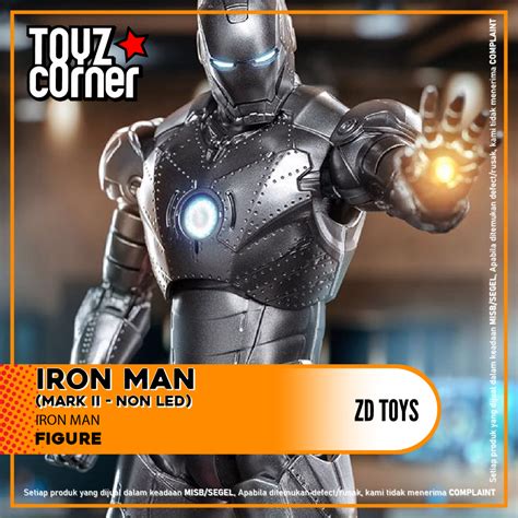 Jual Toyz Corner Zd Toys 110 Scale Figure Iron Man Mark 2 Shopee