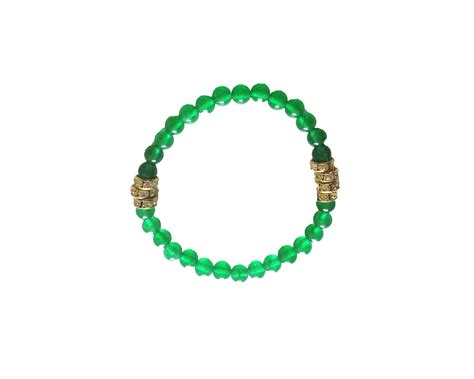 Emerald Green Jade Gold Plated Bracelet Emerald Green Jade Bracelet