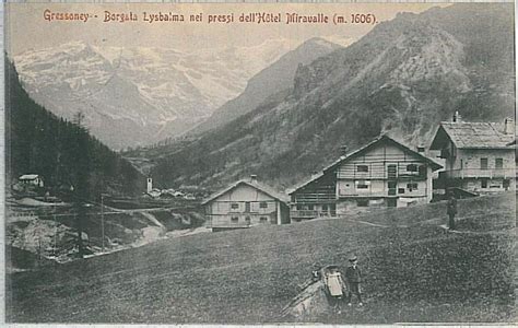 Cartolina D Epoca Val D Aosta Gressoney Saint Jean Europe