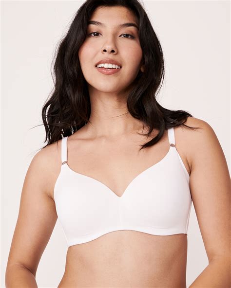 Lightly Lined Wireless Sleek Back Bra White La Vie En Rose