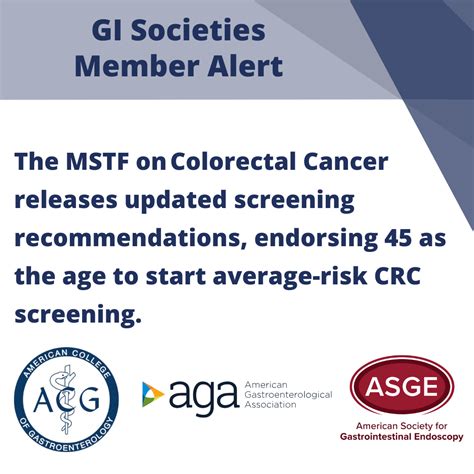 Updates On Age To Start And Stop Colorectal Cancer Screening American Gastroenterological