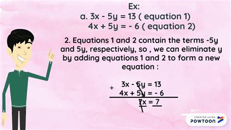 System Of Equation Solved By Elimination