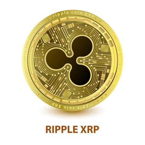 Premium Vector Ripple Xrp Coin Golden Cryptocurrency Blockchain