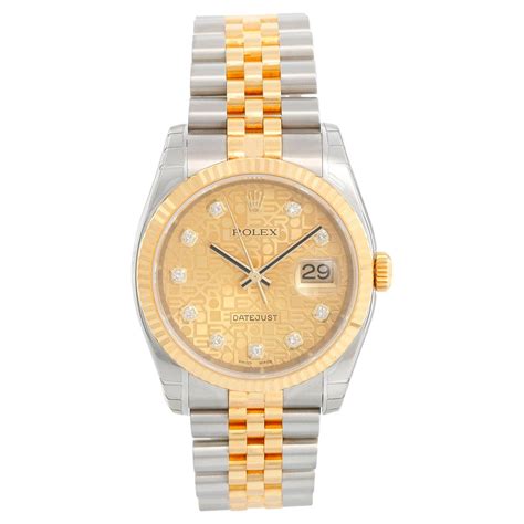 Rolex Datejust Men S 2 Tone Steel And Gold Watch 16203 For Sale At