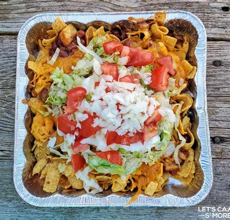 Walking Taco Nachos Recipe Made Over the Campfire