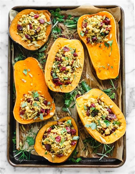 Stuffed Winter Squash With Delicious Quinoa Filling The Garden Party