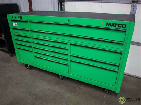 Matco 4s 16 Drawer Toolbox With Electrical Outlets On Casters Roller Auctions