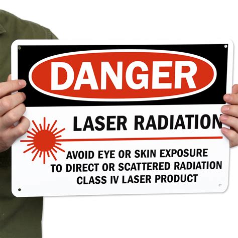 Laser Radiation Avoid Exposure Class IV Laser Product Sign SKU S 2480