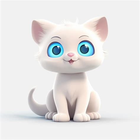 Premium Ai Image Cartoon Cat 3d