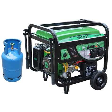 Slong Kw Portable Lpg Generator China Dual Fuel Generator And