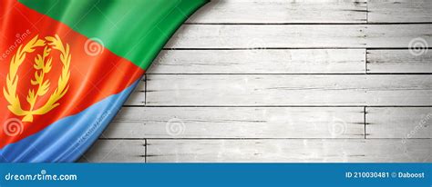 Eritrean Flag on Old White Wall Banner Stock Image - Image of rustic ...