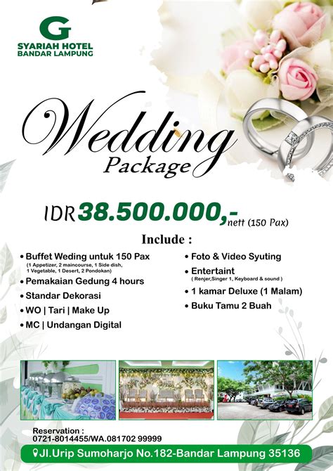 Paket Wedding G Syariah Hotel