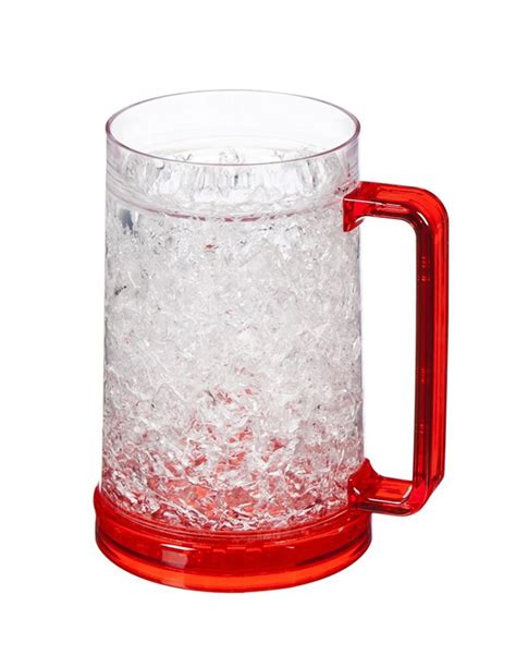 Tarkan Double Wall Freezer Cold Beer Mug With Ice Gel Set Of 4 Tarkan Labs