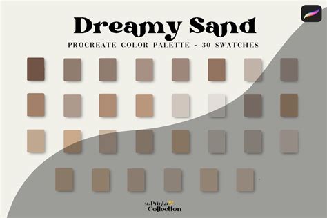 Dreamy Sand Procreate Color Palette Graphic By Myprintscollection